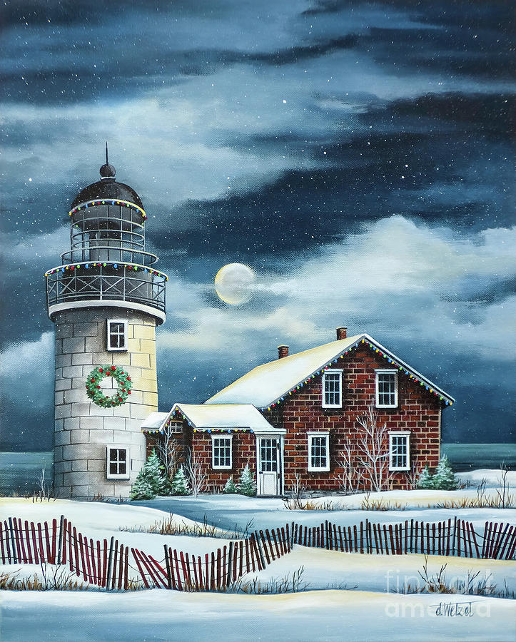 Christmas lighthouses on sale