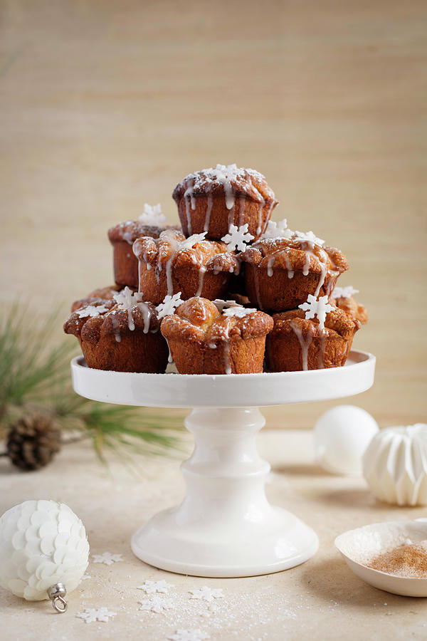 Christmas Muffins With Dried Fruit And Cinnamon Photograph by Great Stock!