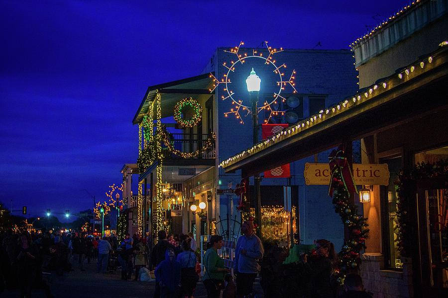 Christmas on Main in Boerne Photograph by Lynn Bauer