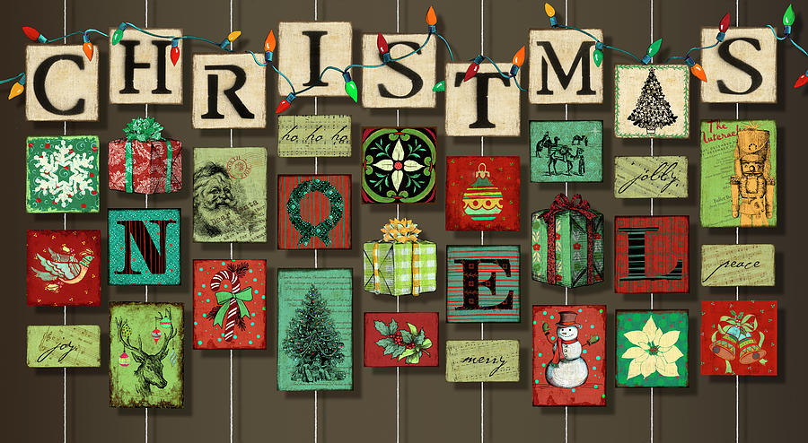 Christmas On Strings Mixed Media by Art Licensing Studio - Fine Art America