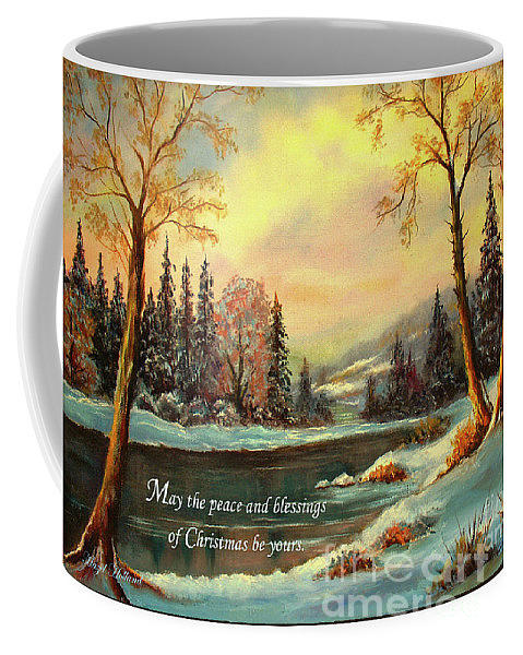 Christmas Peace - mug Painting by Hazel Holland
