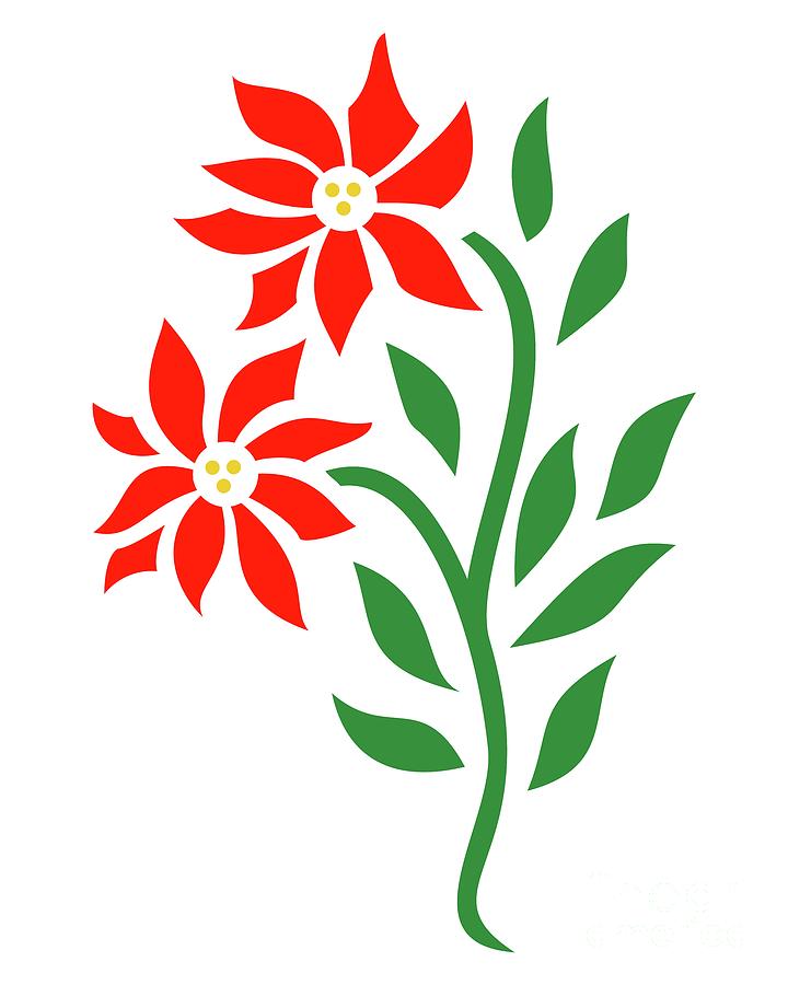 Christmas Poinsettia by Donna Mibus Christmas Poinsettia by Donna Mibus