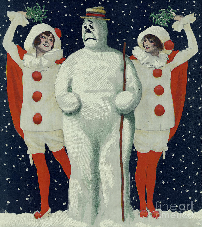 Christmas Puck, 1913 Painting by American School