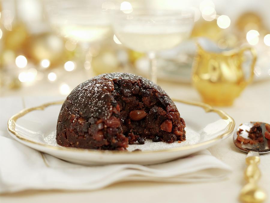 Christmas Pudding, Sliced great Britain Photograph by Ian Garlick