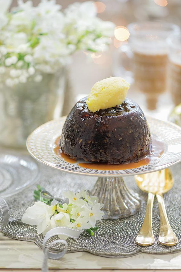 Christmas Pudding Photograph by Winfried Heinze