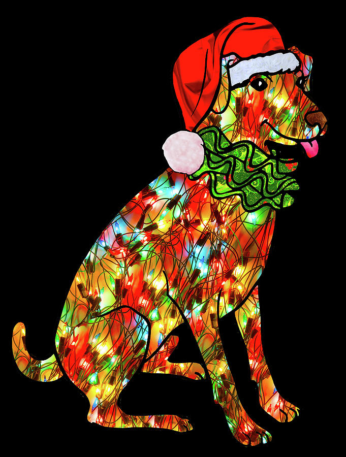 Christmas Puppy Digital Art by Pheasant Run Gallery