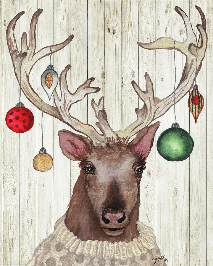 Painting deals of reindeer