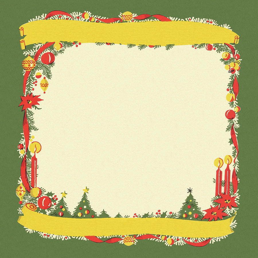 Christmas Drawing - Christmas Stationery by CSA Images