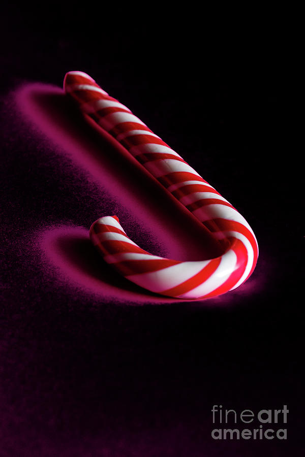 Christmas Stick of hard candy Photograph by Marina Usmanskaya - Fine ...