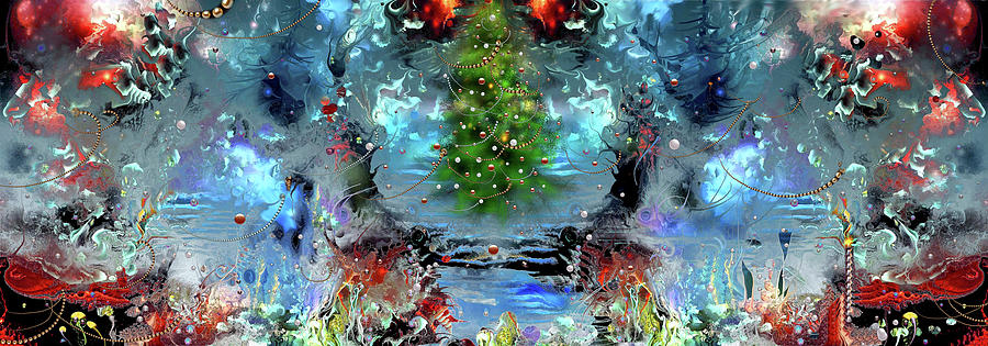 Holiday Digital Art - Christmas Tree 5 by Natalia Rudzina