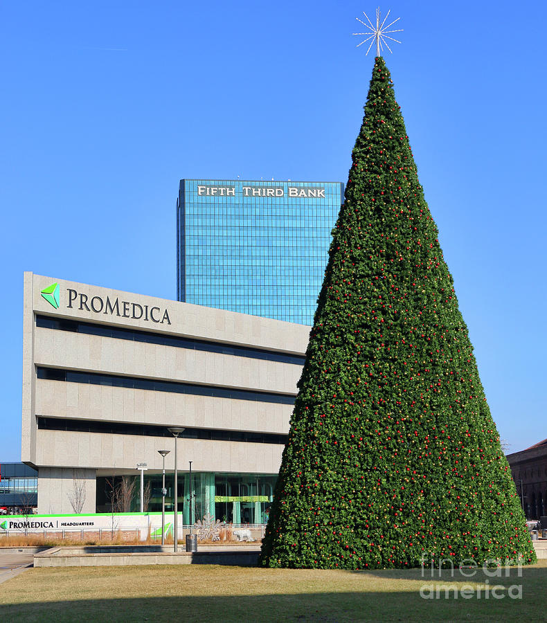Christmas Tree Downtown Toledo 5840 Photograph by Jack Schultz