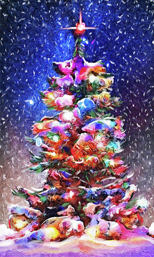 Christmas Digital Art - Christmas Tree by ENZO Art in photography