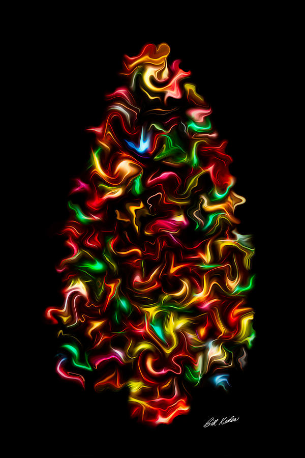Christmas Tree Lights - Artistic Photograph by Bill Kesler