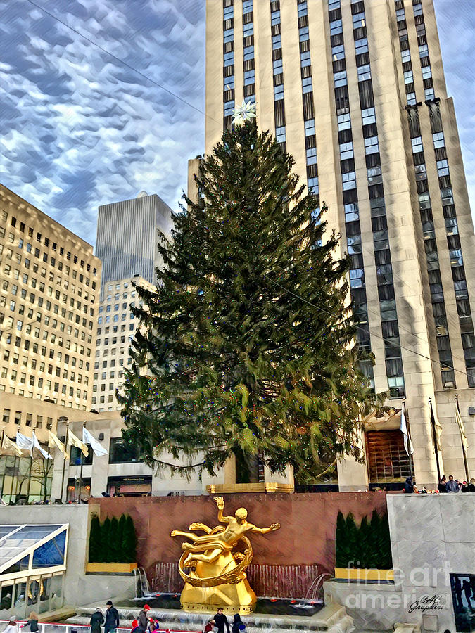 Christmas Tree NYC Digital Art by CAC Graphics