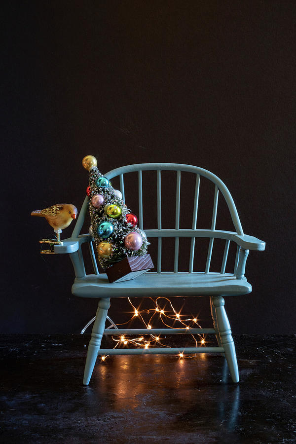 Christmas Tree On Chair Photograph by Eising Studio