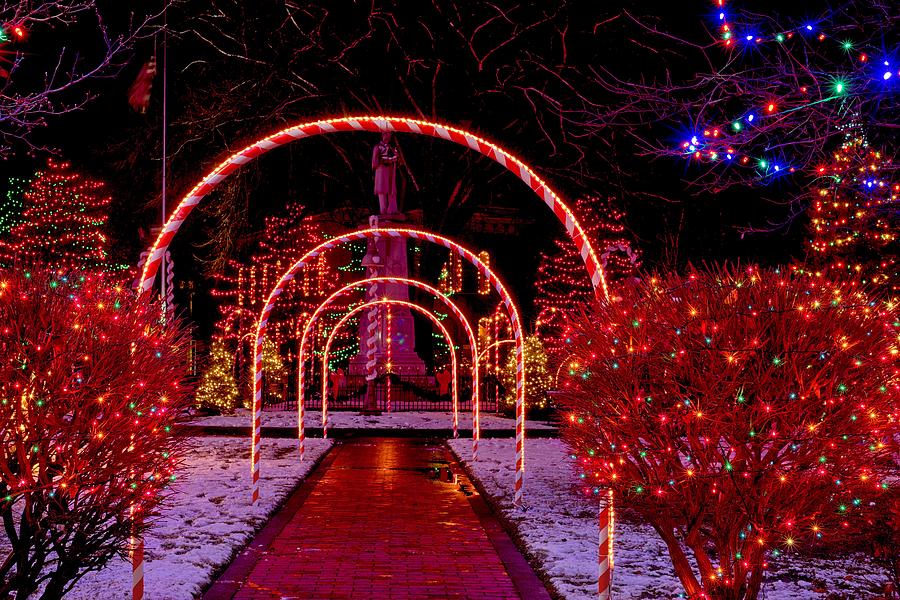 Christmas village path Photograph by Sponsler Fine Art America