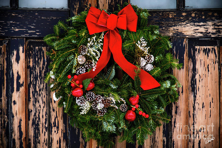 Christmas Wreath Photograph by Alana Ranney