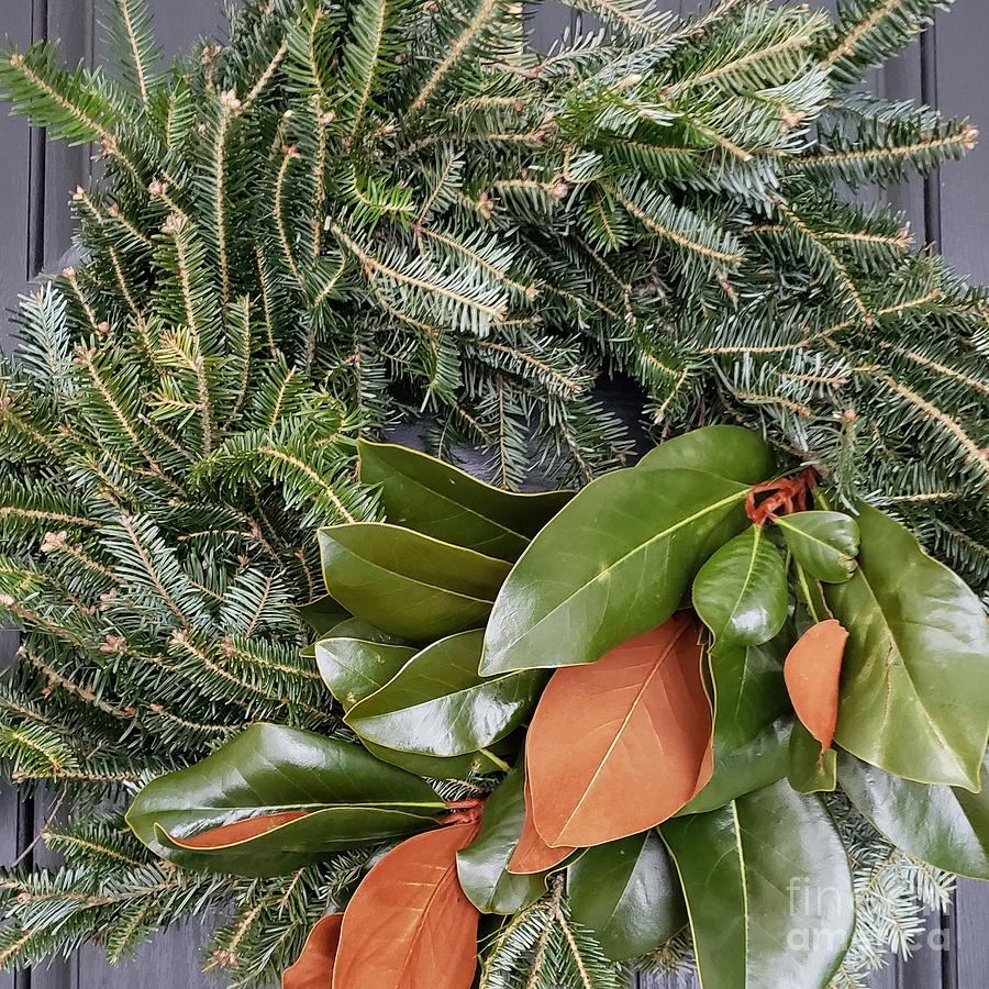 Christmas Wreath  Photograph by Anita Adams