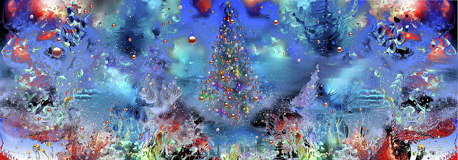 Holiday Digital Art - Christnas Tree 4 by Natalia Rudzina