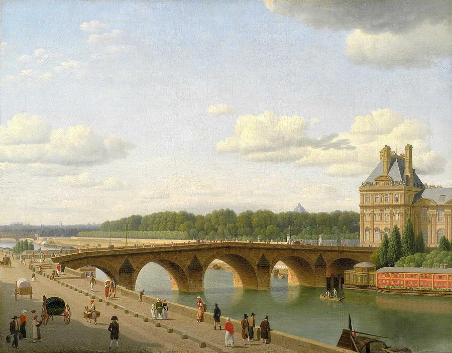Christoffer Wilhelm Eckersberg -  View Of Pont Royal Painting