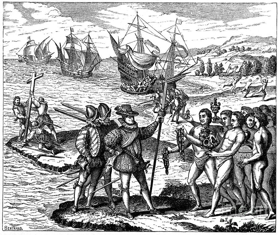 Christopher Columbus, Genoese Explorer Drawing by Print Collector