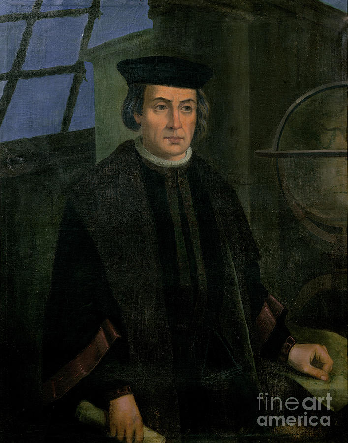 Christopher Columbus Painting by Jose Roldan