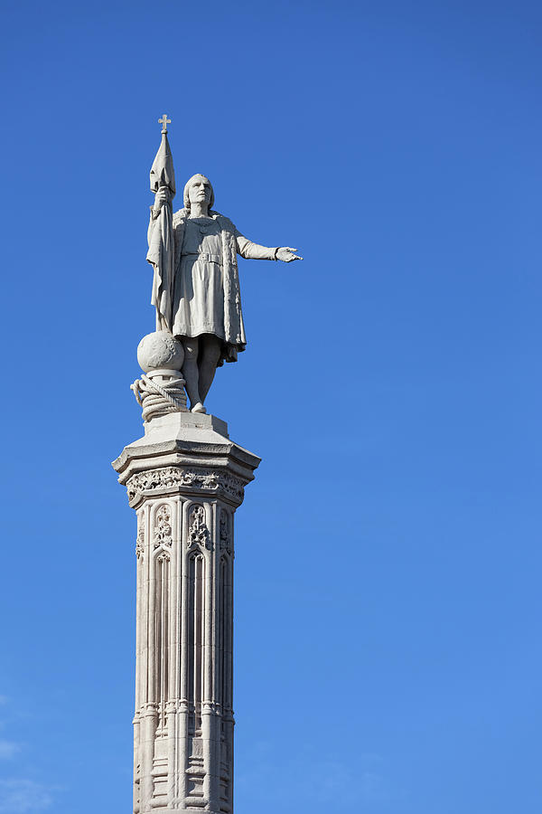 Christopher Columbus Monument in Madrid Photograph by Artur Bogacki