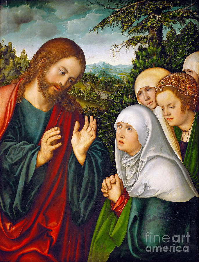 Christs Farewell To The Holy Women Drawing by Heritage Images