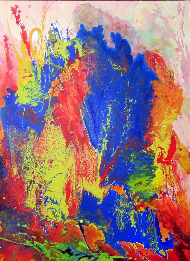 Chromatic Burst Painting by Susan Graham