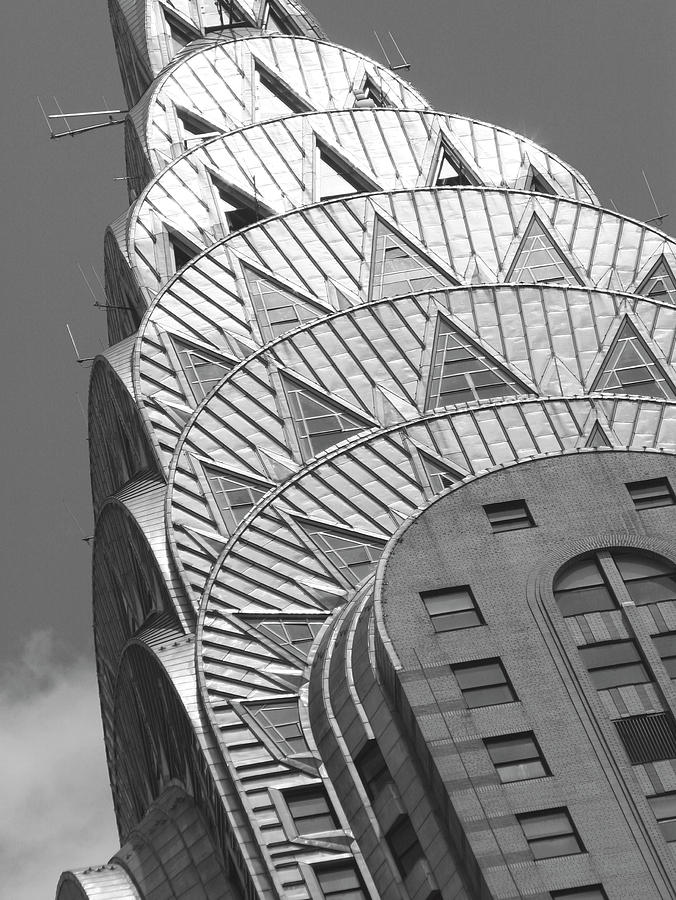 Architecture Photograph - Chrysler Detail by Chris Bliss