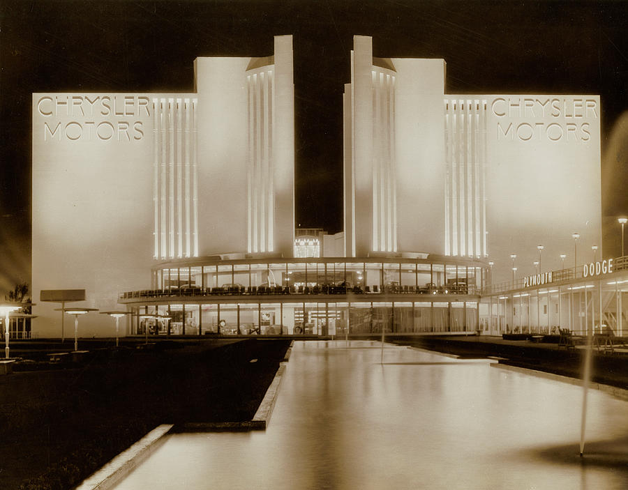 Chrysler Motors Building At Worlds Fair Photograph by Chicago History Museum
