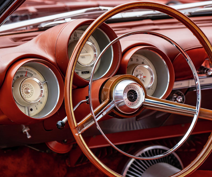 Chrysler Turbine Dashboard Photograph by Morey Gers - Fine Art America