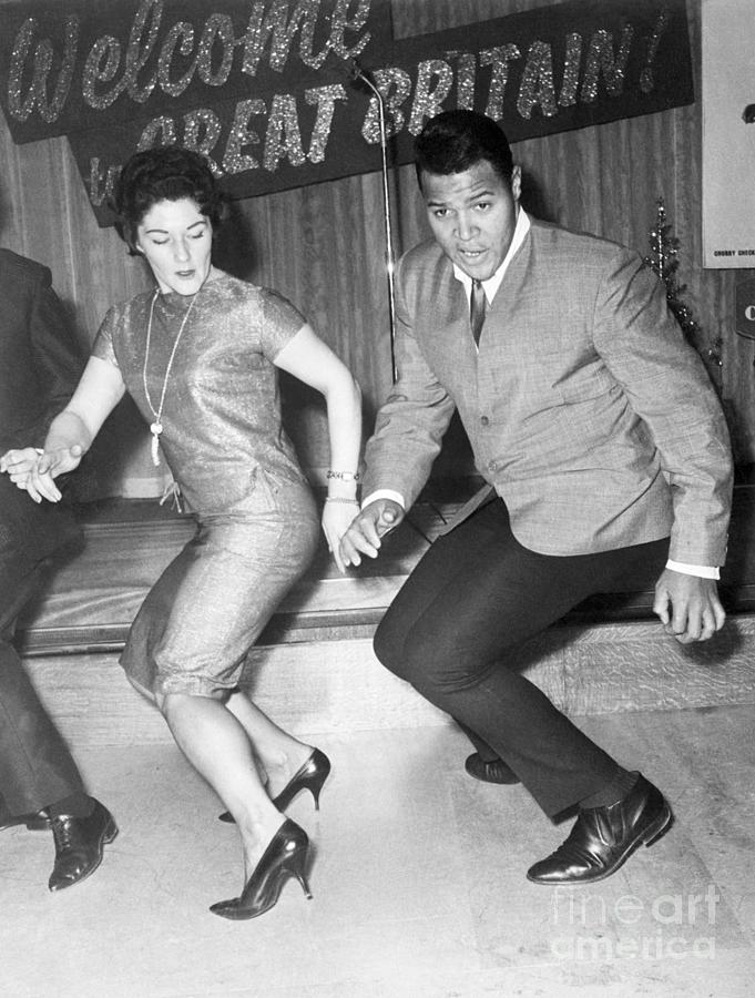 Chubby Checker Twists With Woman Photograph by Bettmann