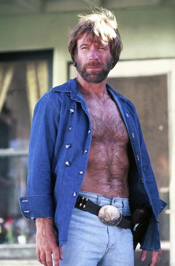 CHUCK NORRIS in LONE WOLF MCQUADE -1983-. Photograph by Album