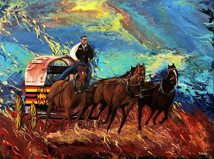 Chuck wagon Painting by Donna Muller