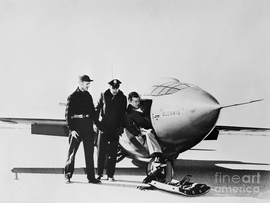 Chuck Yeager In Front Of Supersonic Photograph by Bettmann