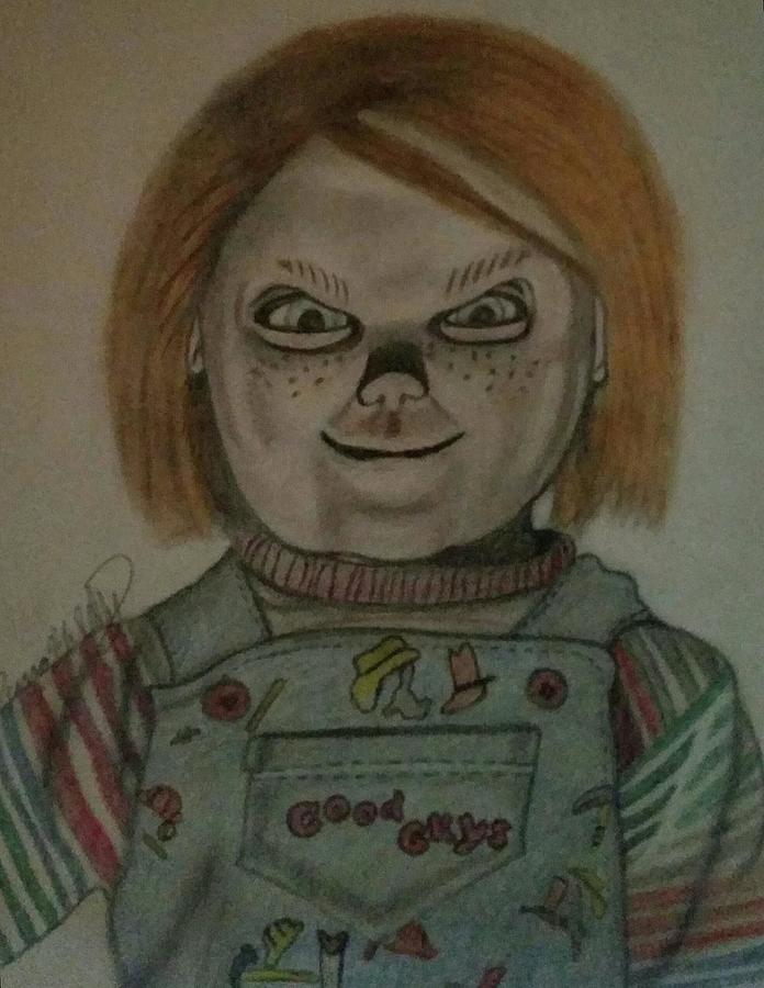 Chucky Drawing by Deanna Reilly