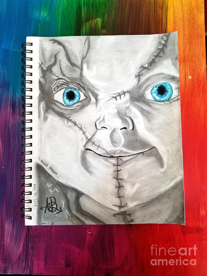 chucky the killer doll drawings - colorPencilArtDrawingBeautiful