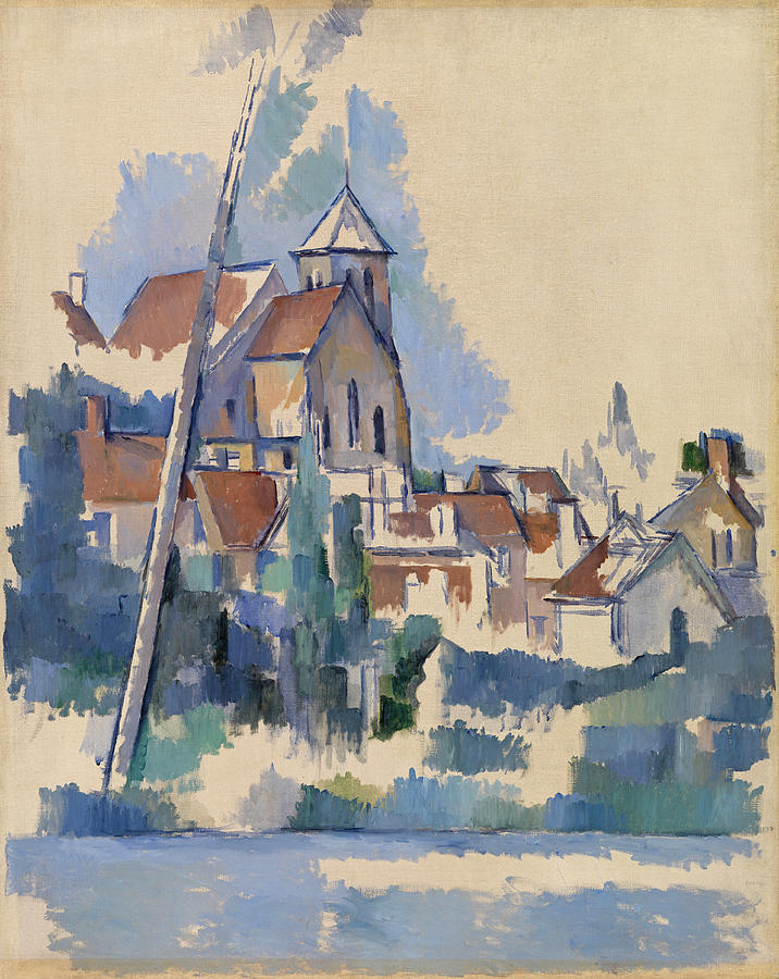 Church at Montigny-sur-Loing Painting by Paul Cezanne