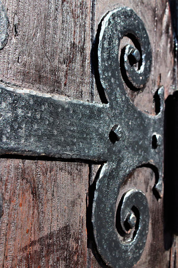Church Door Decor Photograph by Cynthia Clark