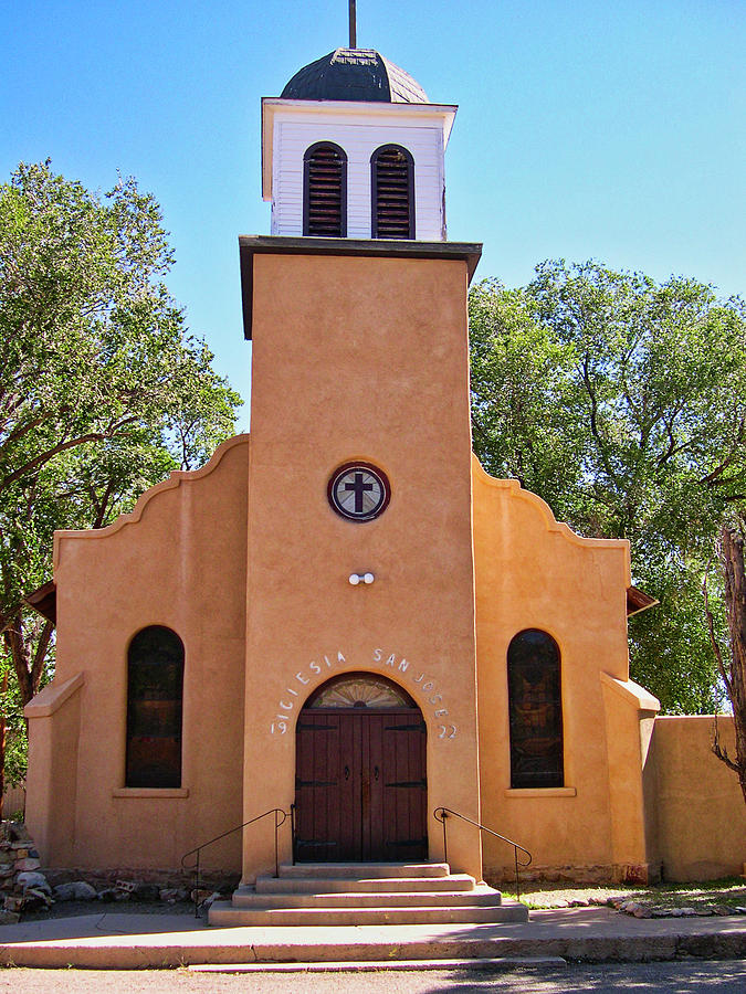 Church in Cerrillos, NM Photograph by Segura Shaw Photography