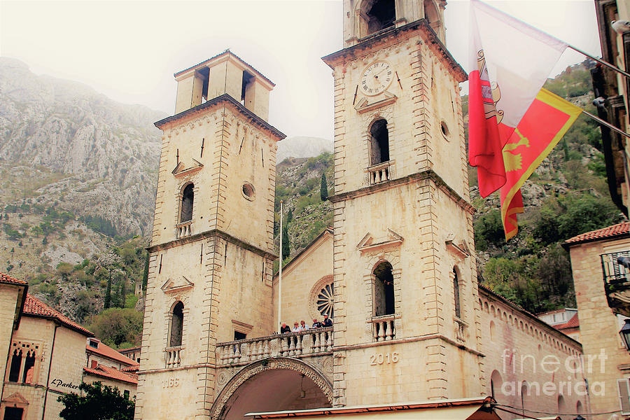 Cathedral in Kotor Center Photograph by Linda Parker