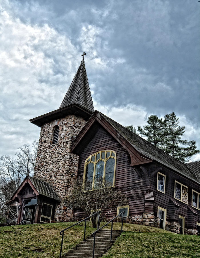 Church in Lake Placid Photograph by Maggy Marsh