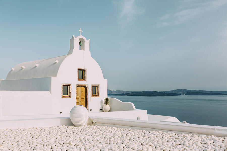 Church In Oia, Santorini, Greece Photograph by Deimagine