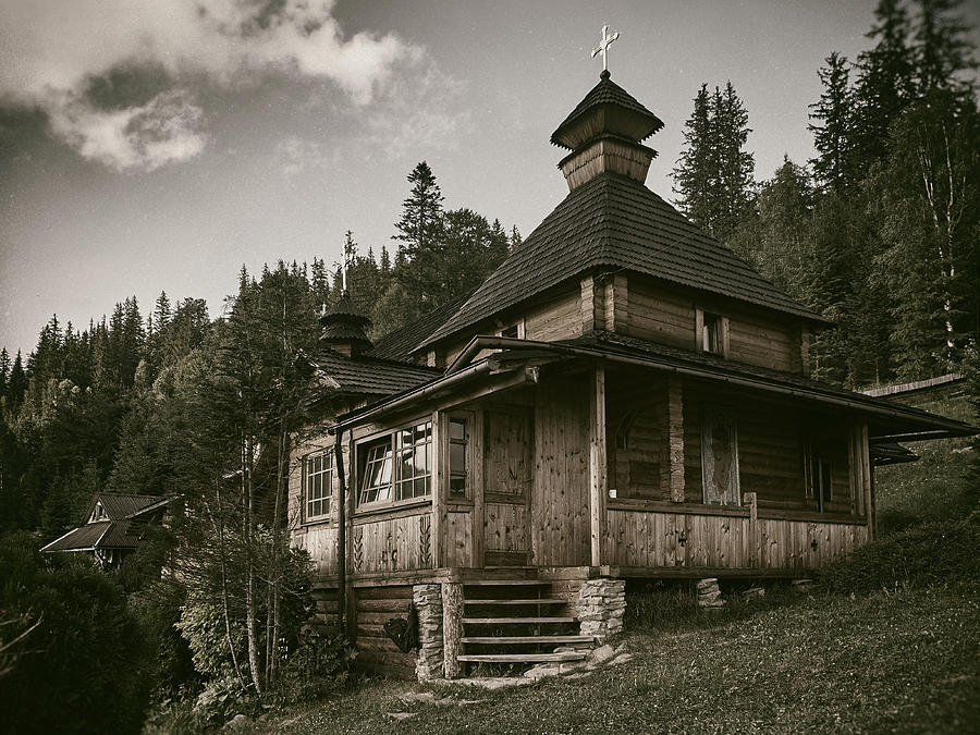 Temple Photograph - Church In The Mountains by Andrii Maykovskyi