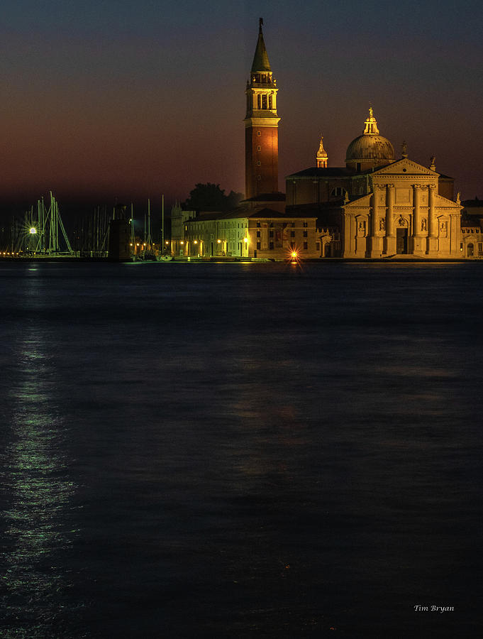Church Of San Giorgio Maggiore Photograph - Church of San Giorgio Maggiore before Sunrise by Tim Bryan