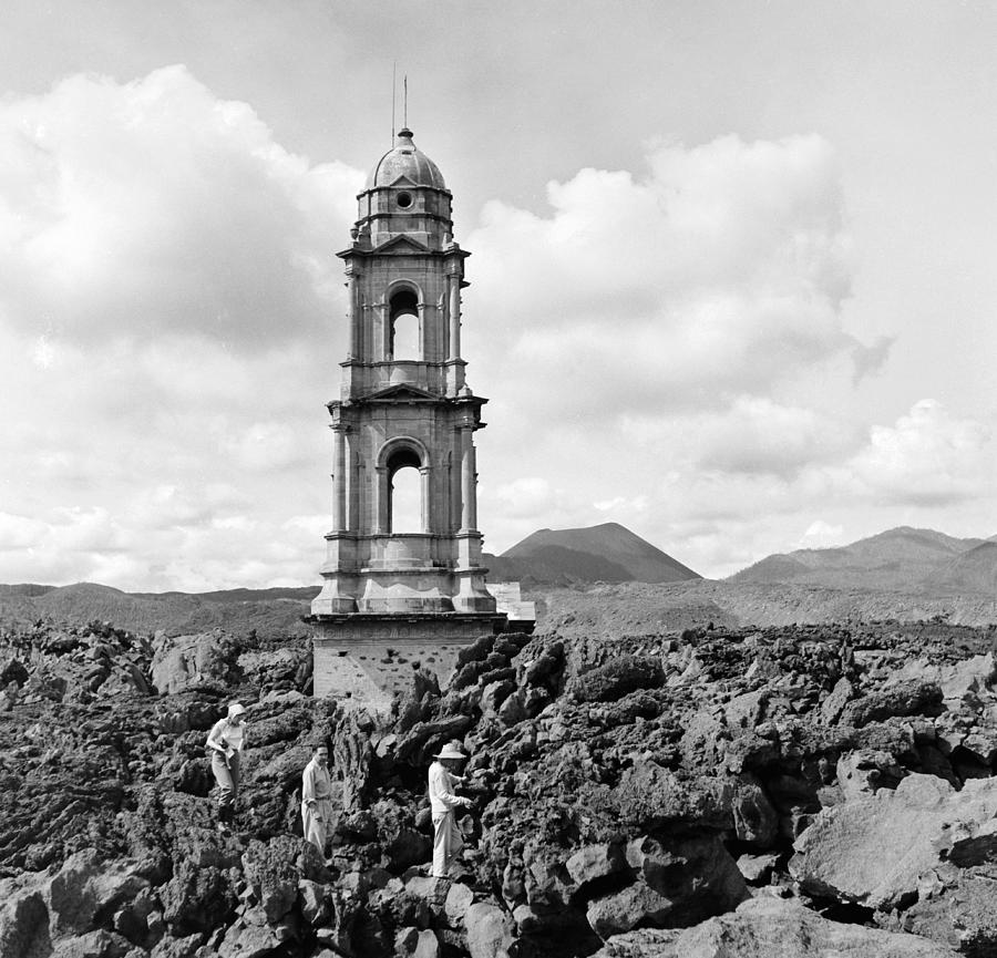 Church Of San Juan Parangaricutiro Photograph by Michael Ochs Archives