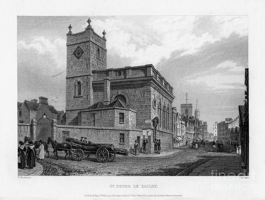 Church Of St Peter Le Bailey, Oxford Drawing by Print Collector
