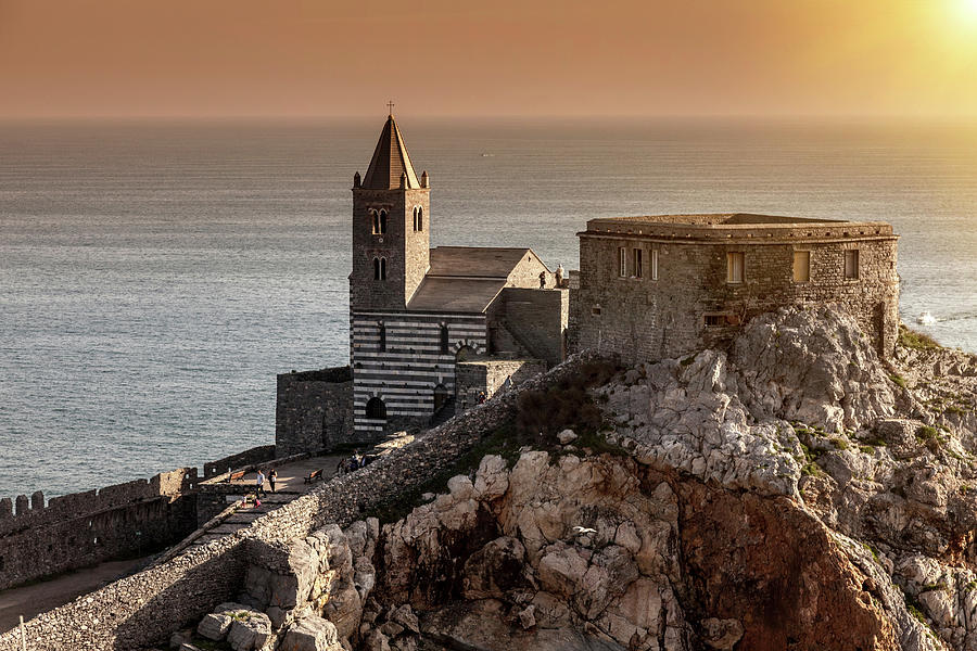 Church Of St Peter, Portovenere, Cinque Terre, Liguria, Italy Digital ...