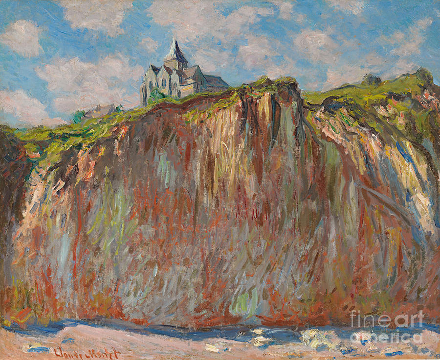 Church Of Varengeville, Morning Effect; Eglise De Varengeville, Effet Matinal, 1882 Painting by Claude Monet